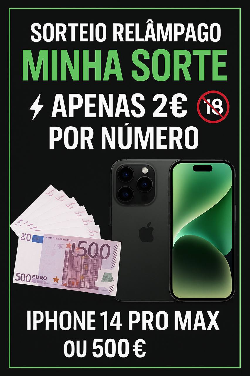 Um iPhone 14 Pro Max novinho ou levar 500€ em dinheiro💸
